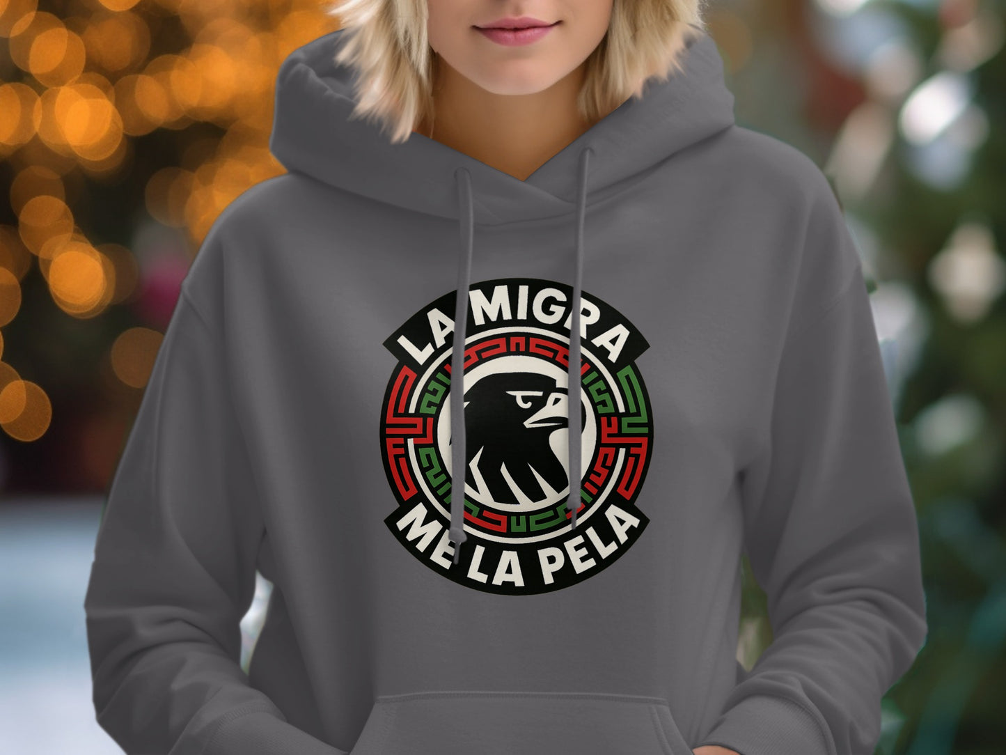 La Migra Me La Pela Printed Hoodie product