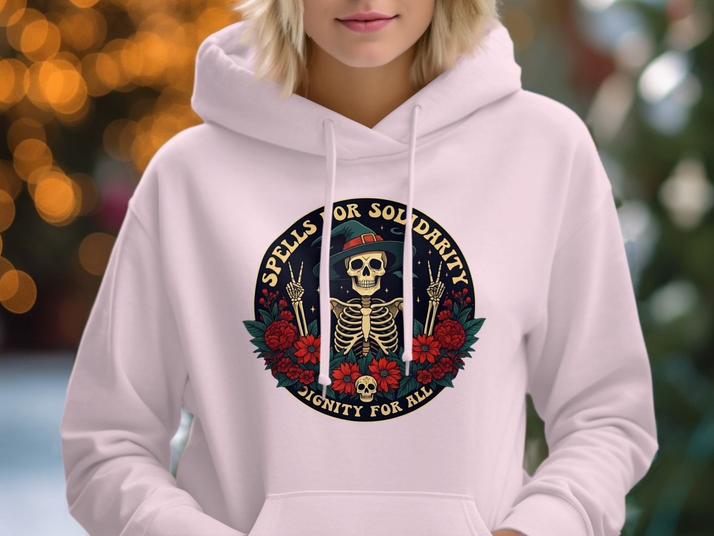 Spells for Solidarity Dignity for All Hoodie product type