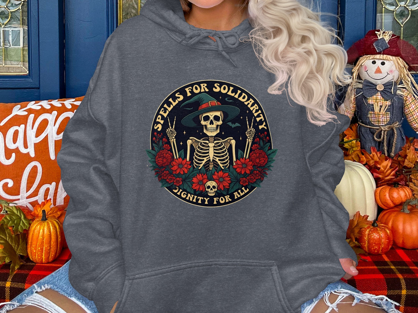 Spells for Solidarity Dignity for All Hoodie product type