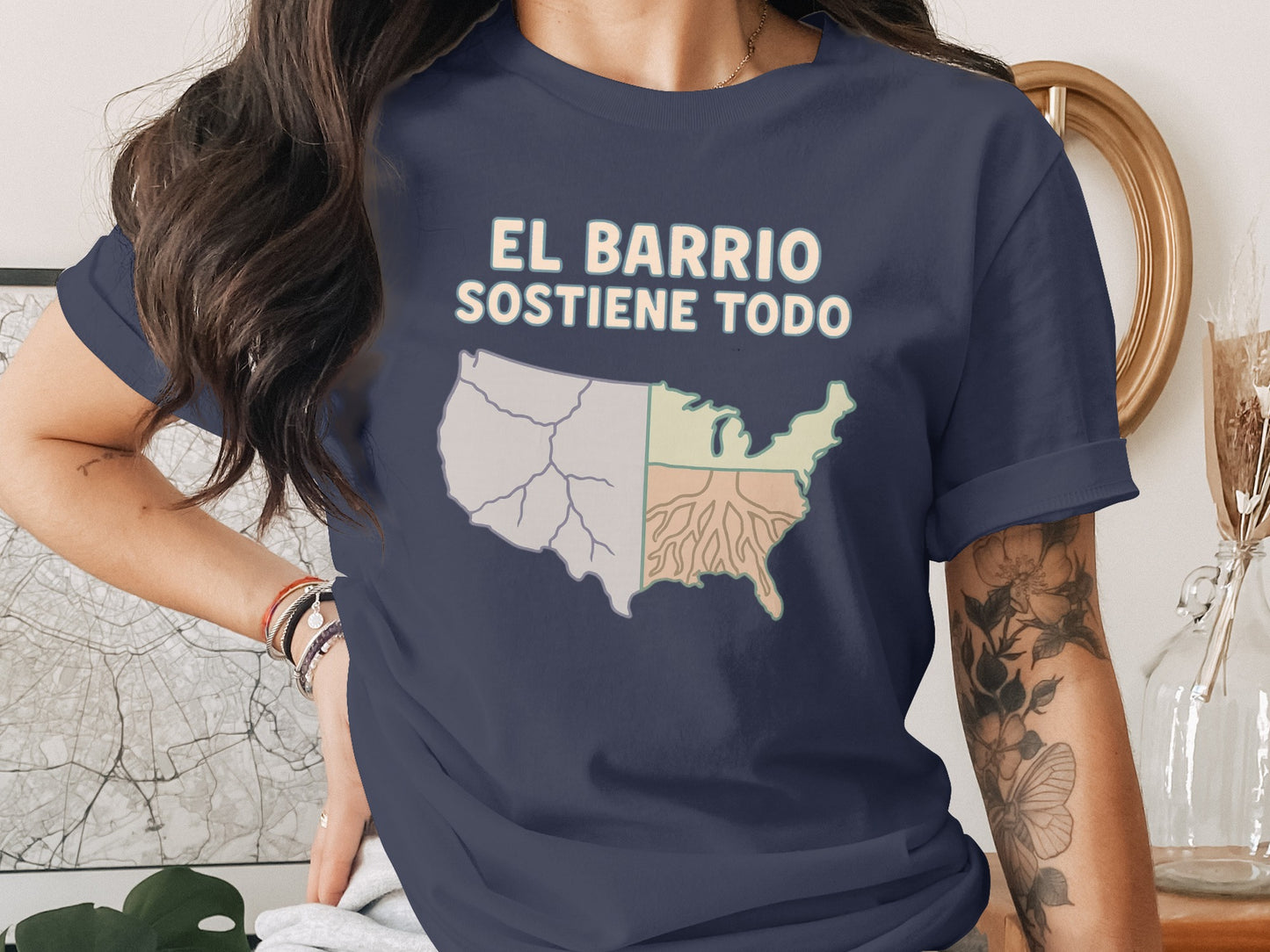 El Barrio Sostiene Todo Patriotic T-shirt product type