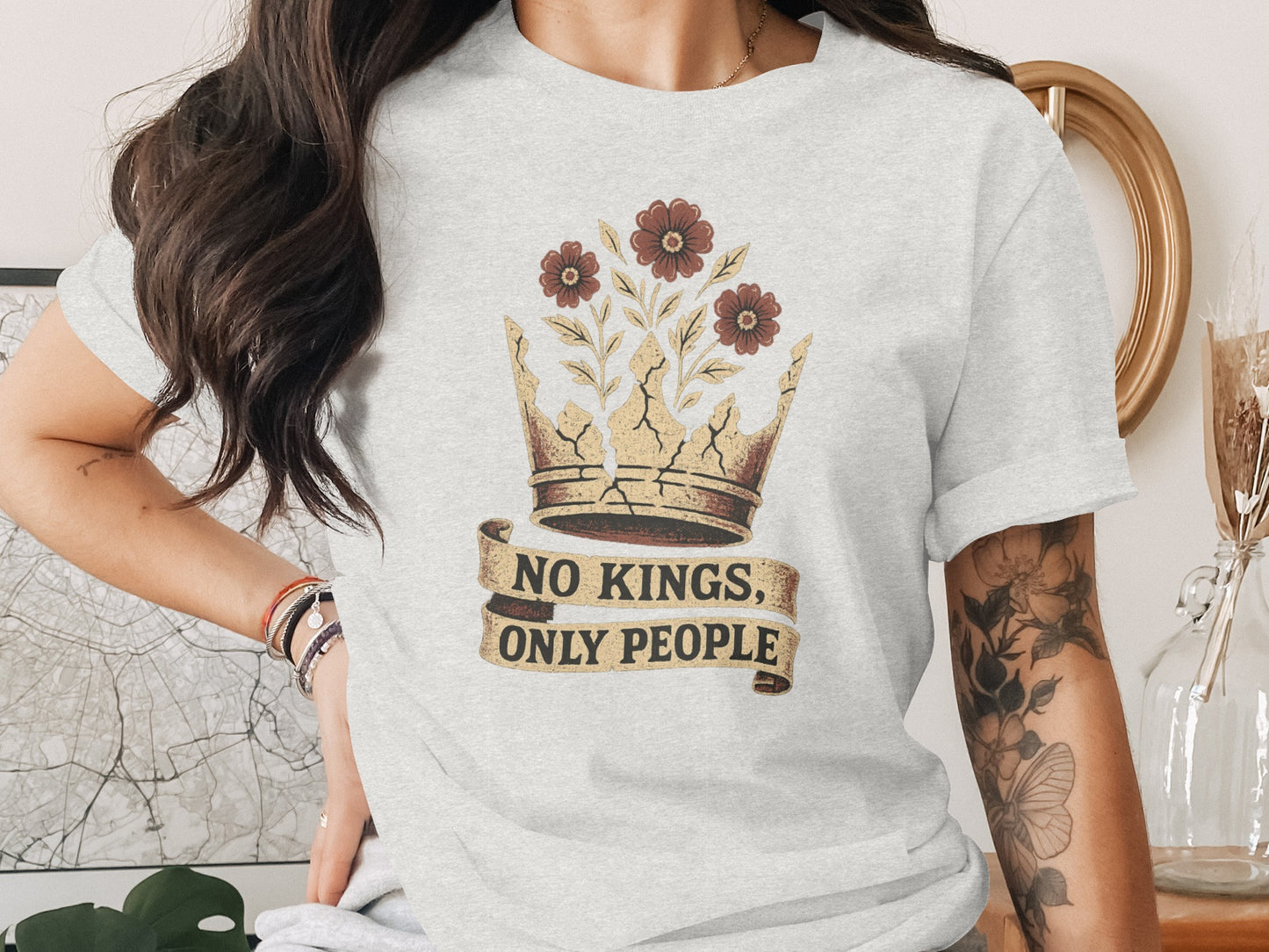 No Kings Only People Graphic T-Shirt product