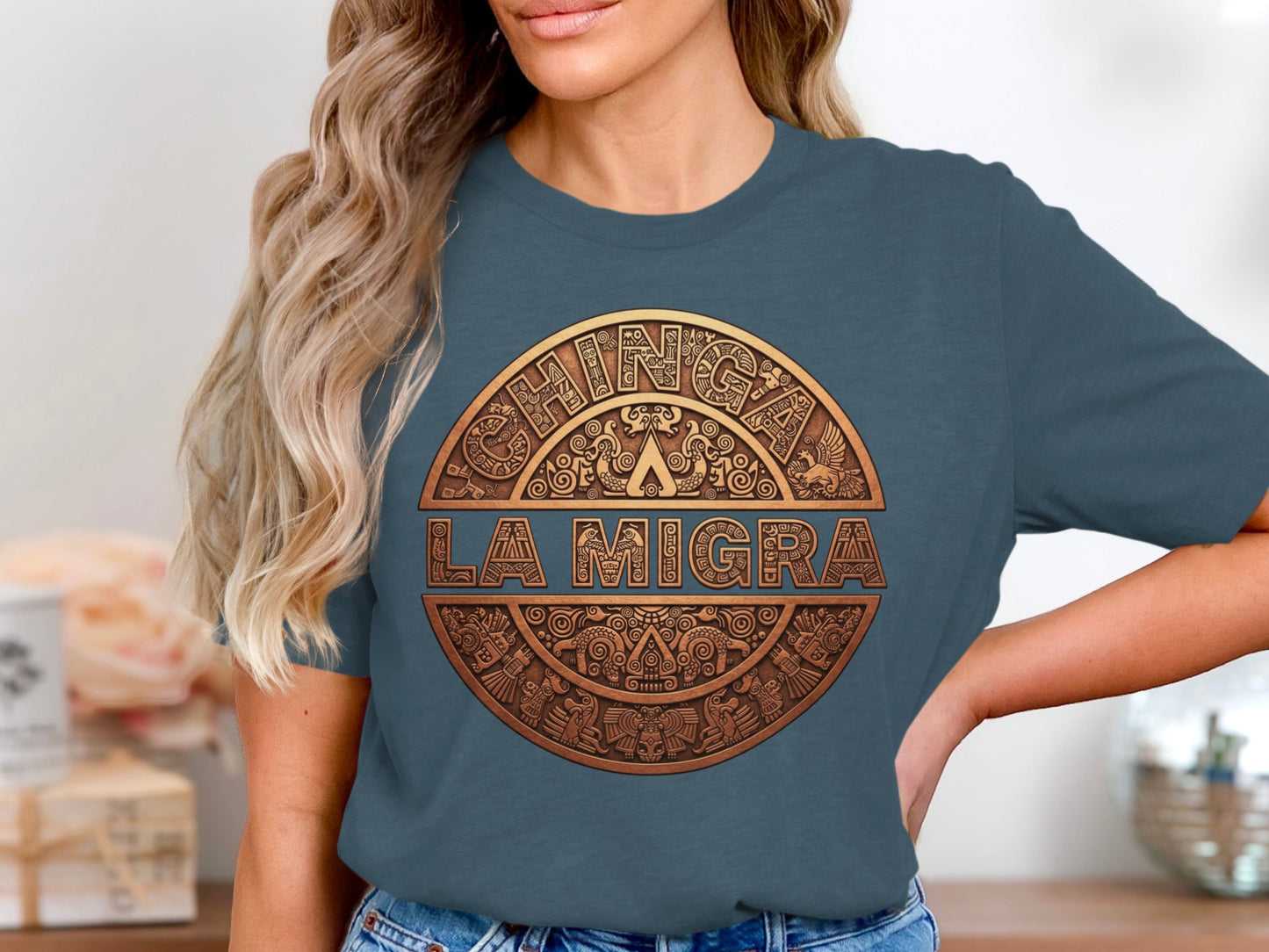 Chinga La Migra Graphic Style Design T-Shirt product
