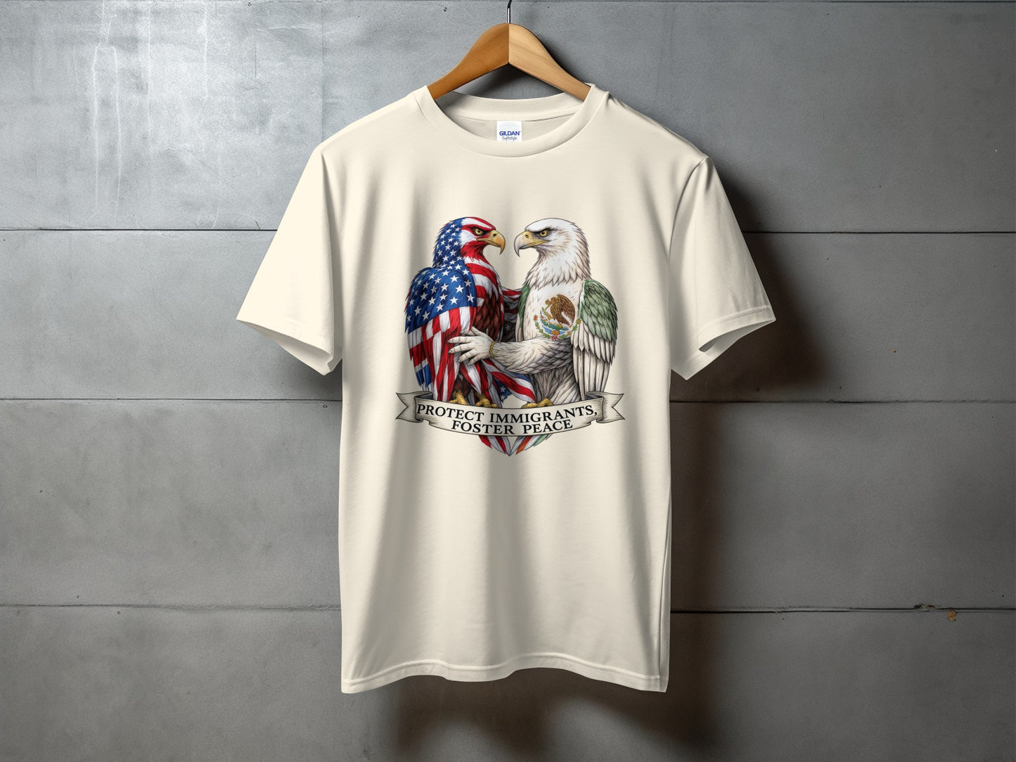Protect Immigrants Foster Peace Eagle Design product