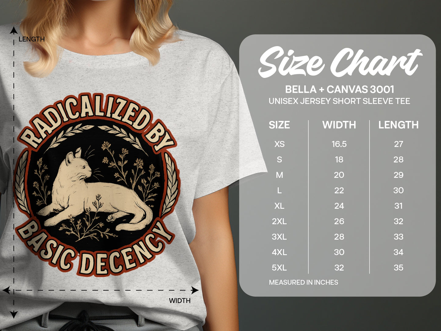 Radicalized by Basic Decency Graphic Shirt product