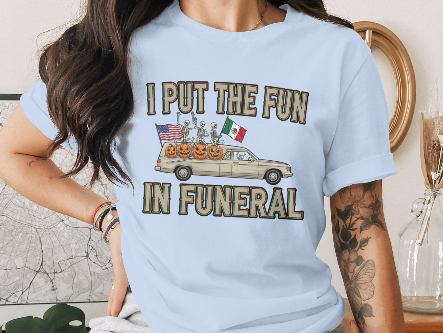 I Put the Fun in Funeral Graphic Tshirt product
