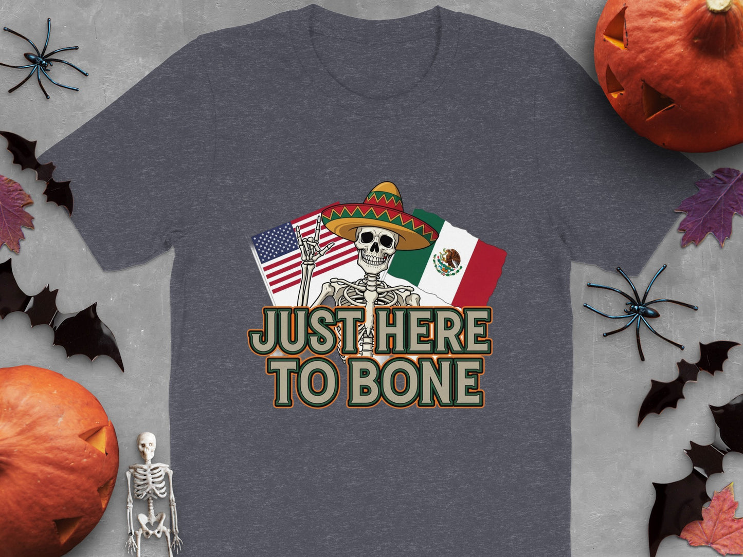Funny Just Here To Bone Skeleton Graphic T-Shirt product