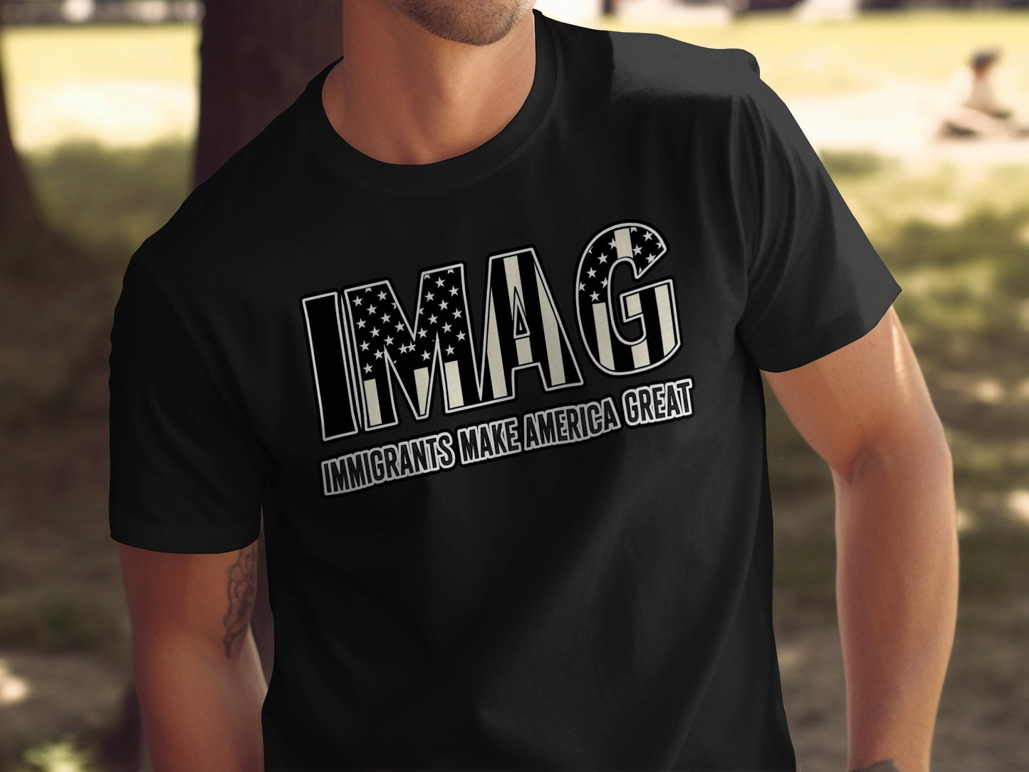 Immigrants Make America Great IMAG message T-shirt product