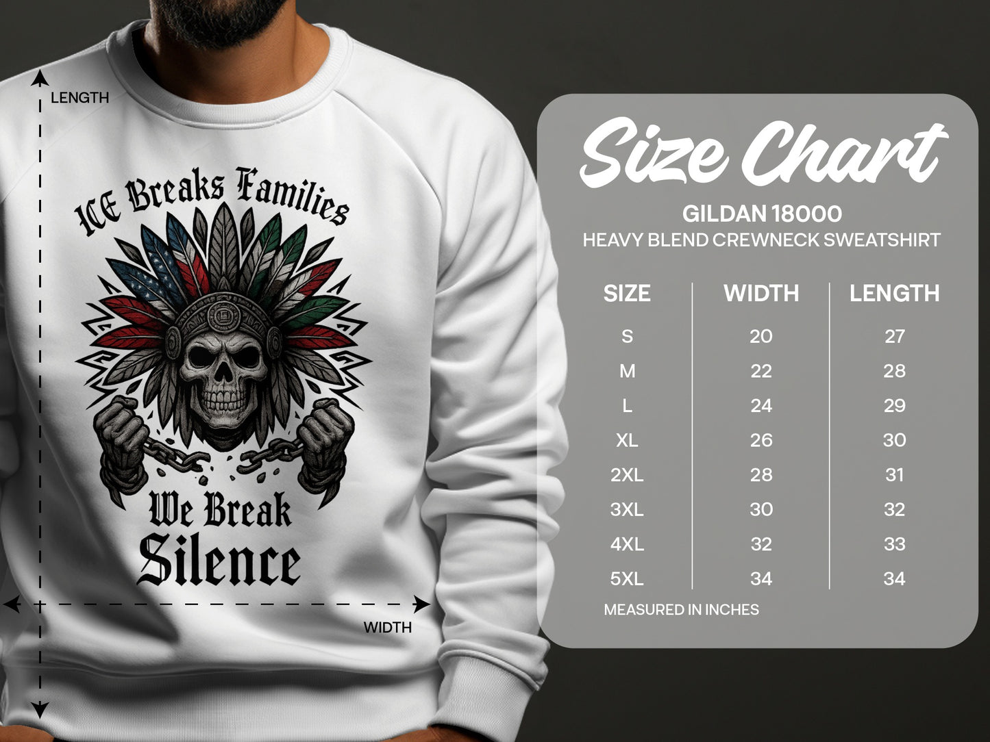 Ice Breaks Families We Break Silence Sweatshirt