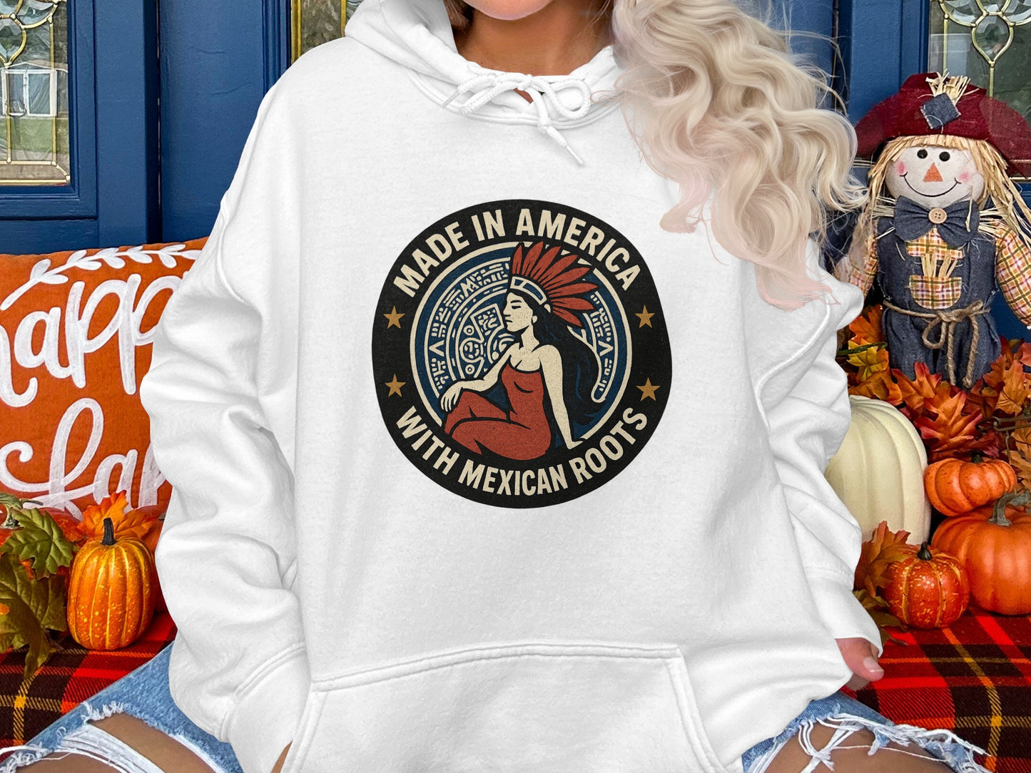 Made in America With Mexican Roots hoodie product type