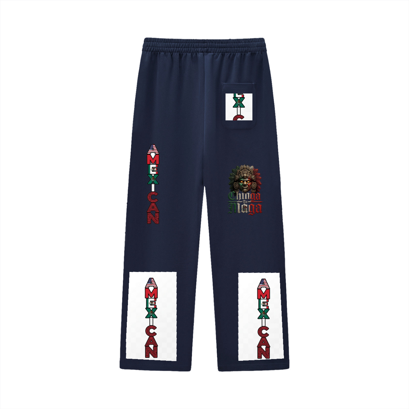 FDT USA FLAG Curved Stripe Straight Sweatpants