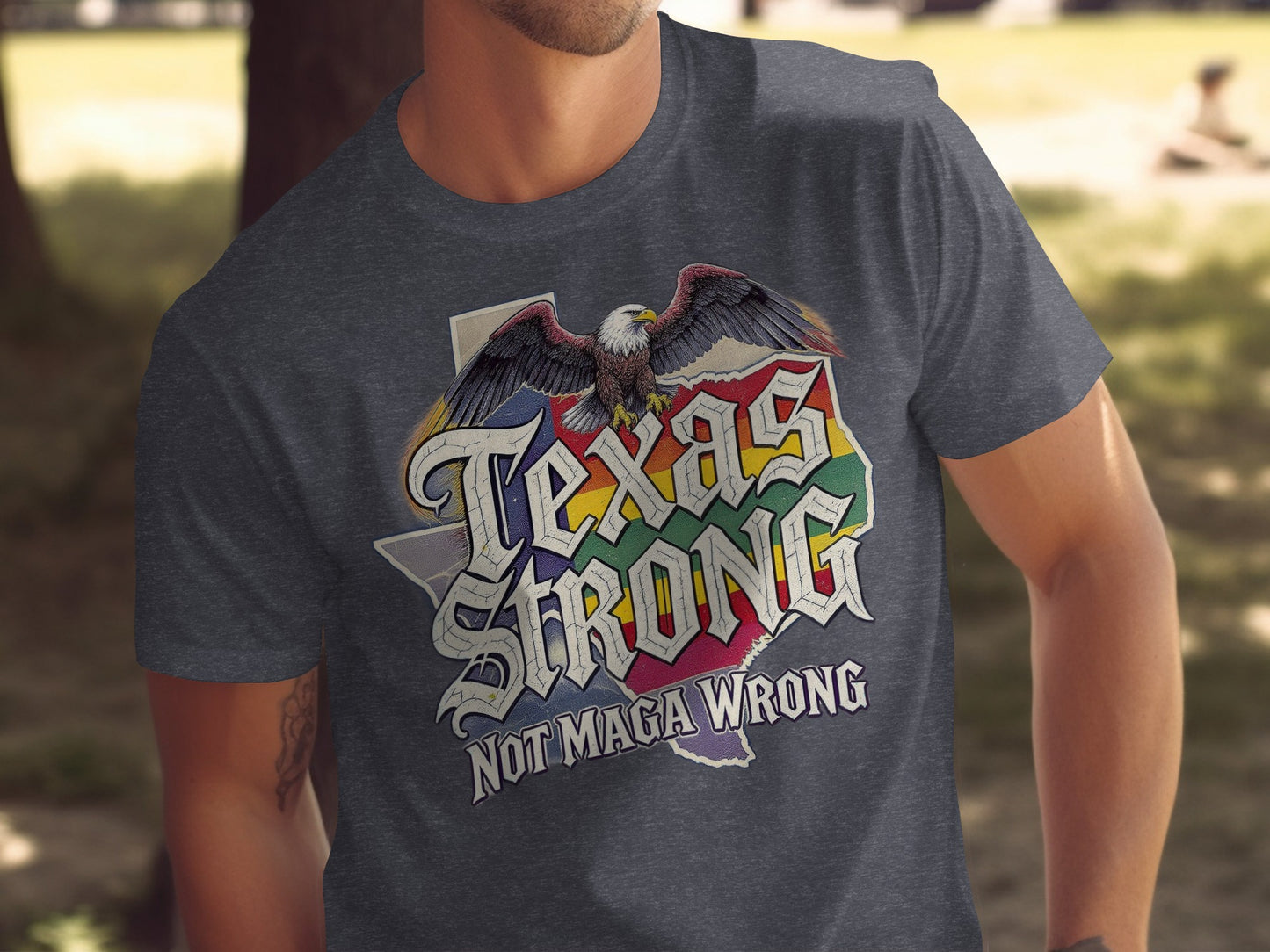 Texas Strong Not Maga Wrong Graphic T-Shirt product