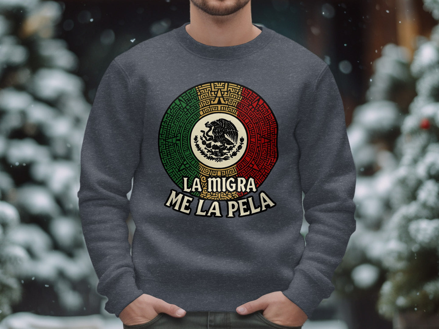 La Migra Me La Pela Stylish Graphic Sweatshirt product