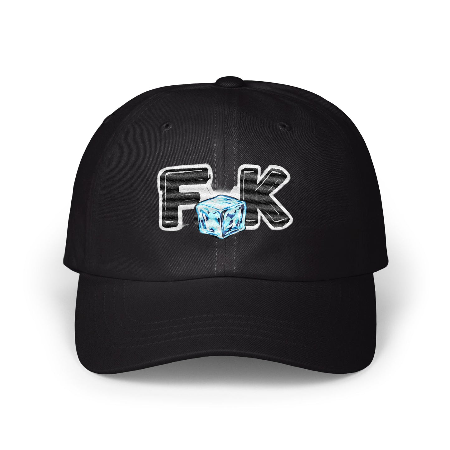 Cool Black Hat with Ice Cube Graphic Baseball Cap product