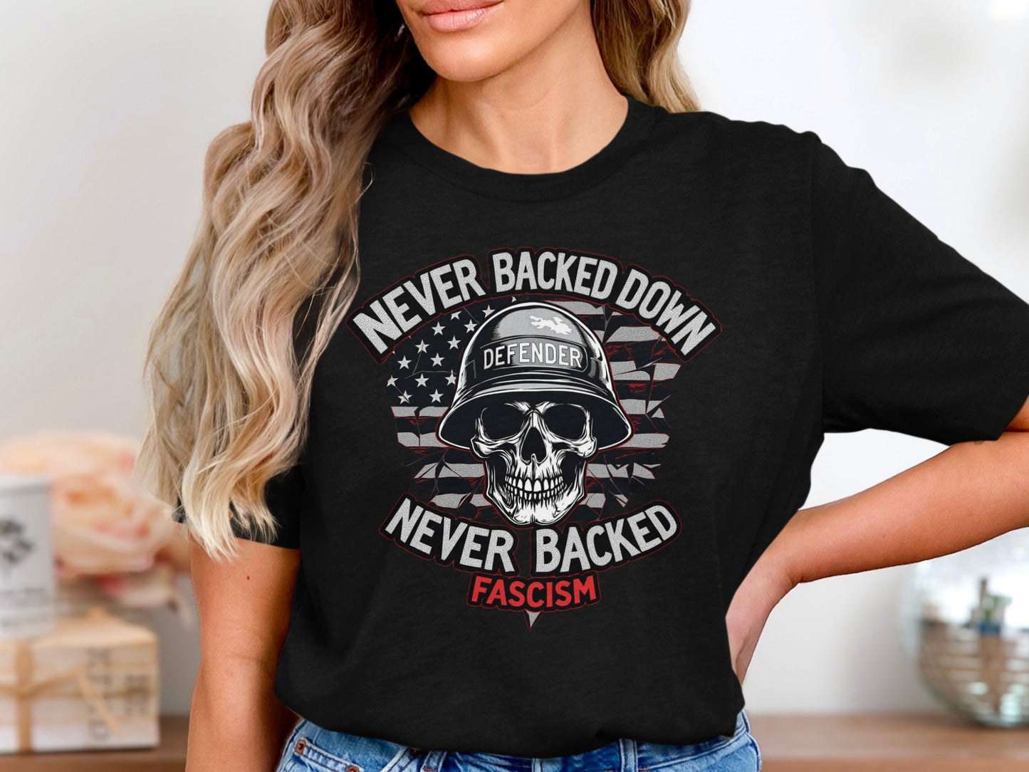 Never Backed Down Never Backed Fascism Shirt