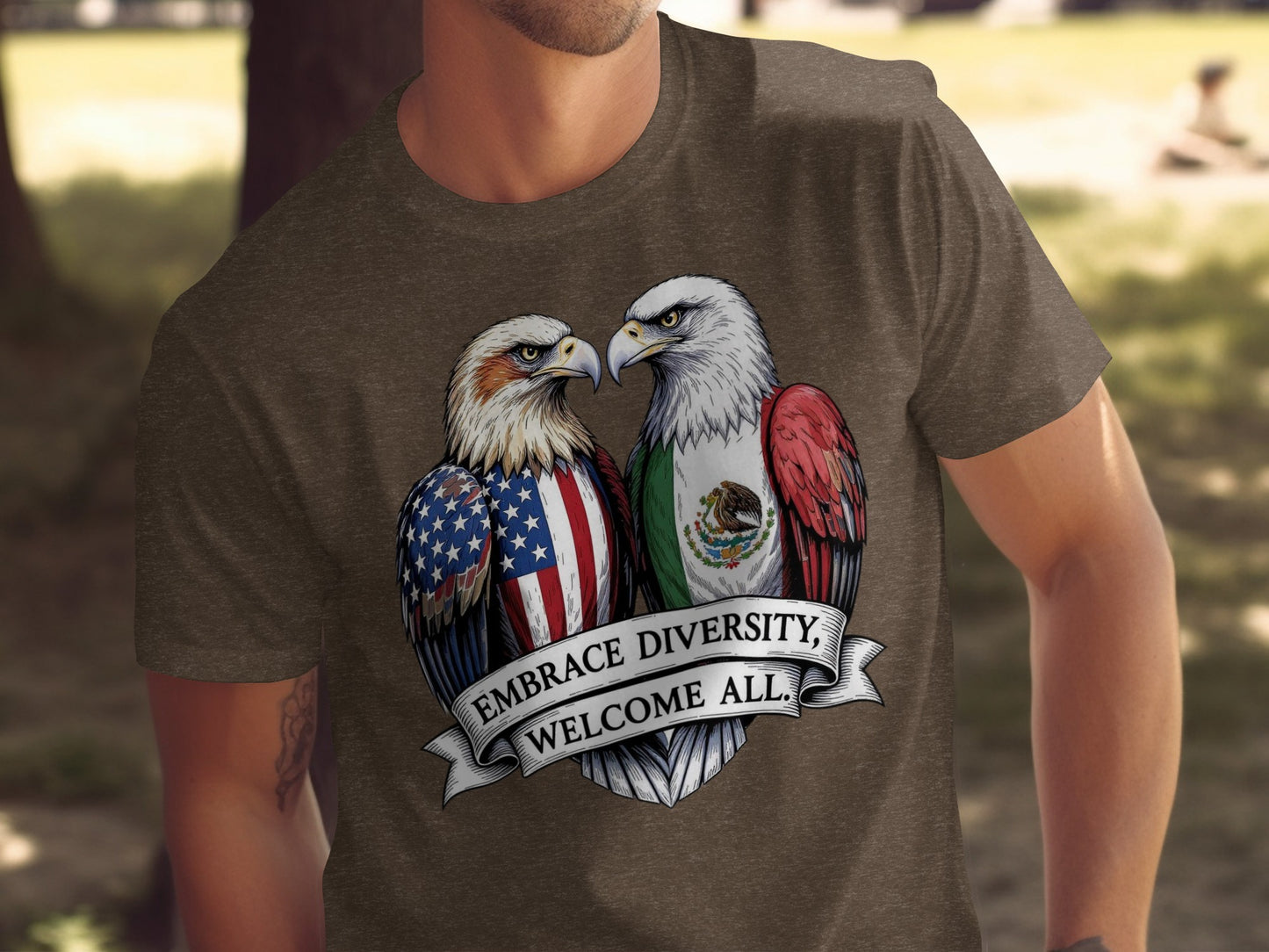 Embrace Diversity Welcome All Graphic T Shirt product