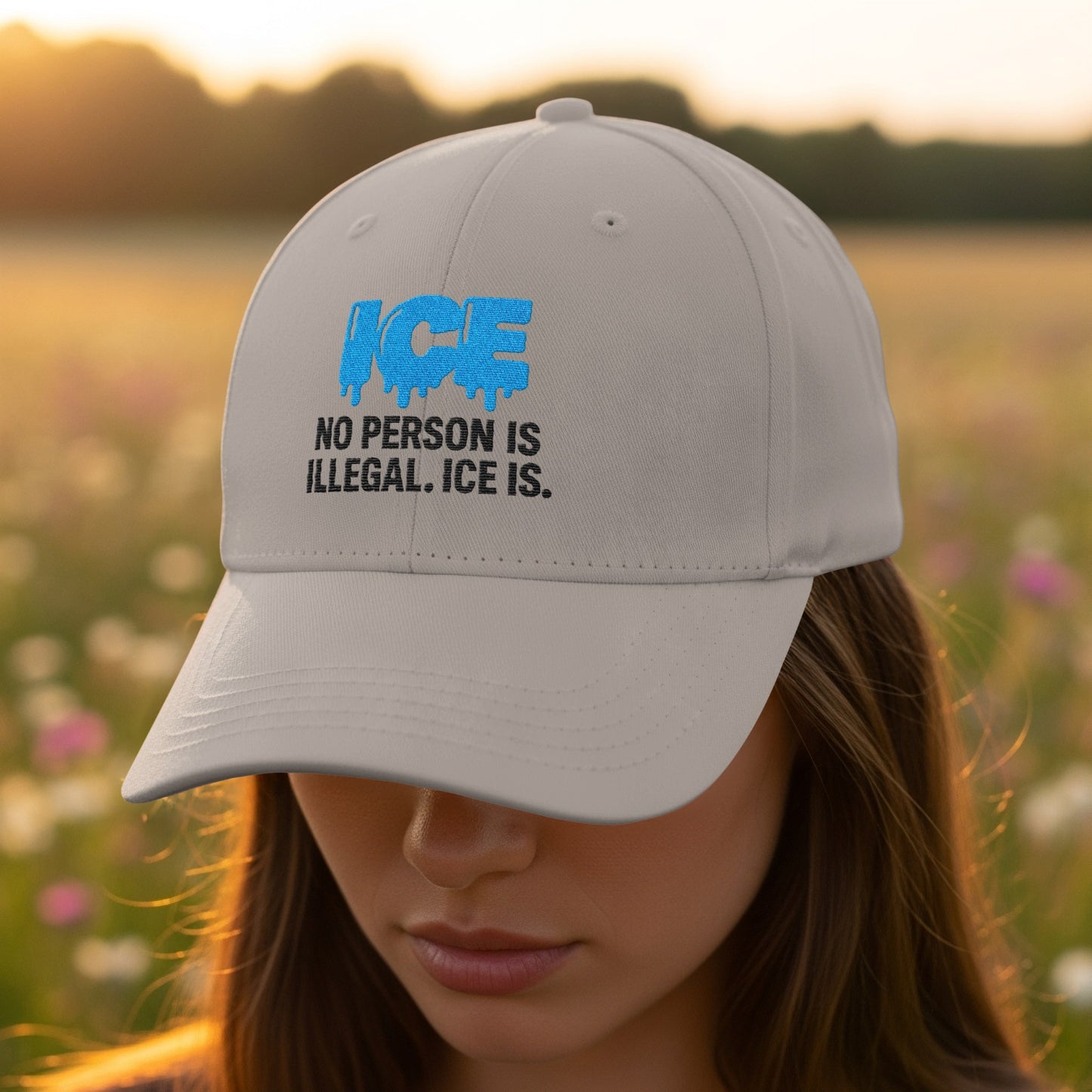 No Person is Illegal ICE Is Baseball Cap Product