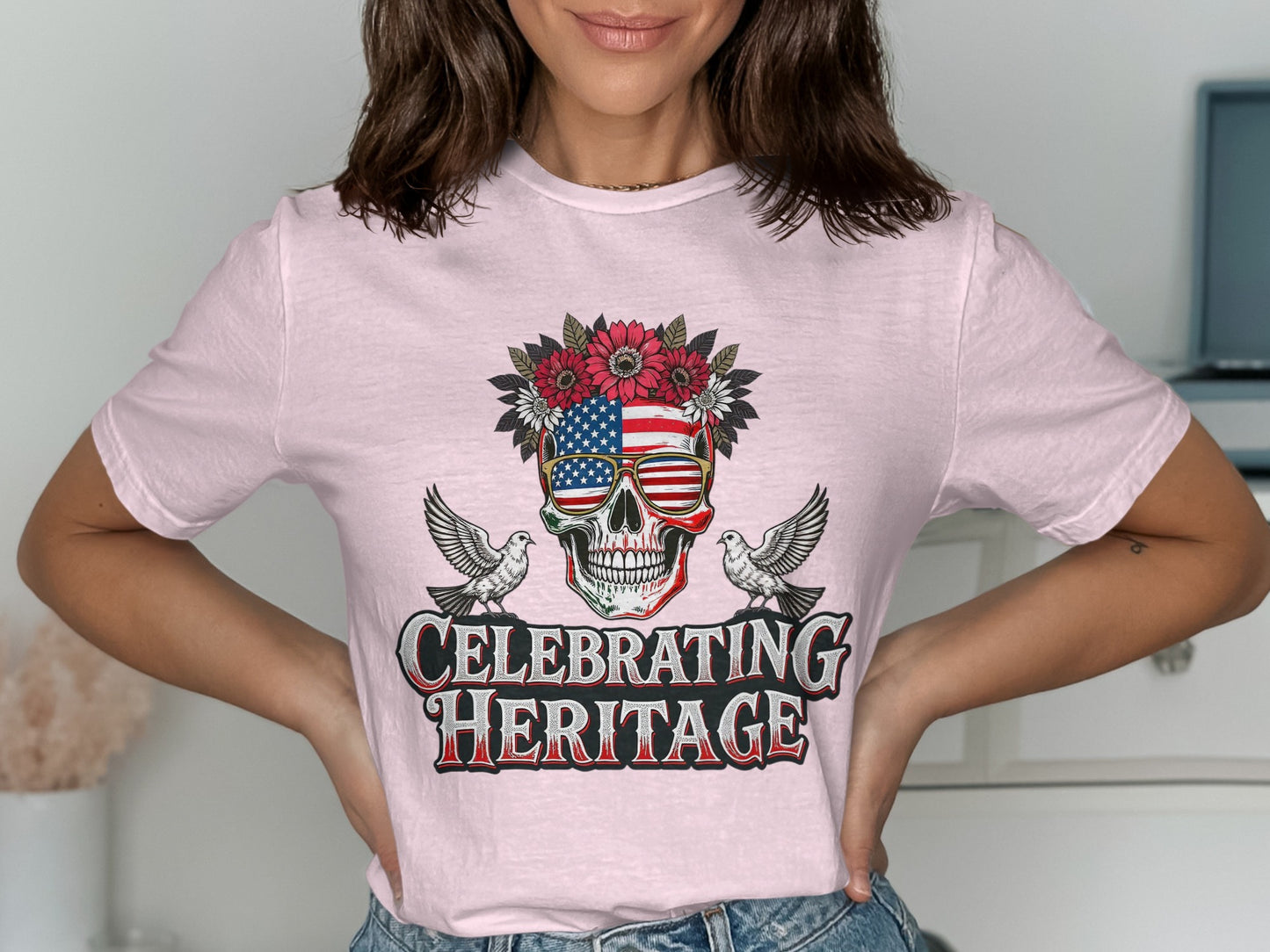 Celebrating Heritage Skull Graphic Tee shirt product