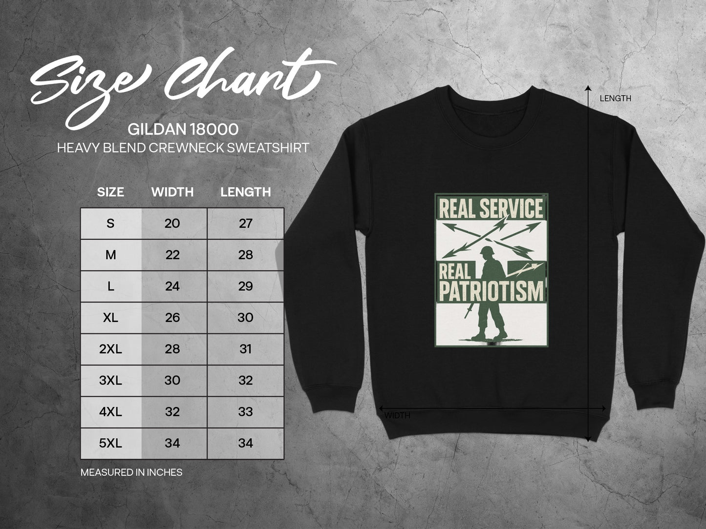 Real Service Real Patriotism Crewneck Sweatshirt product
