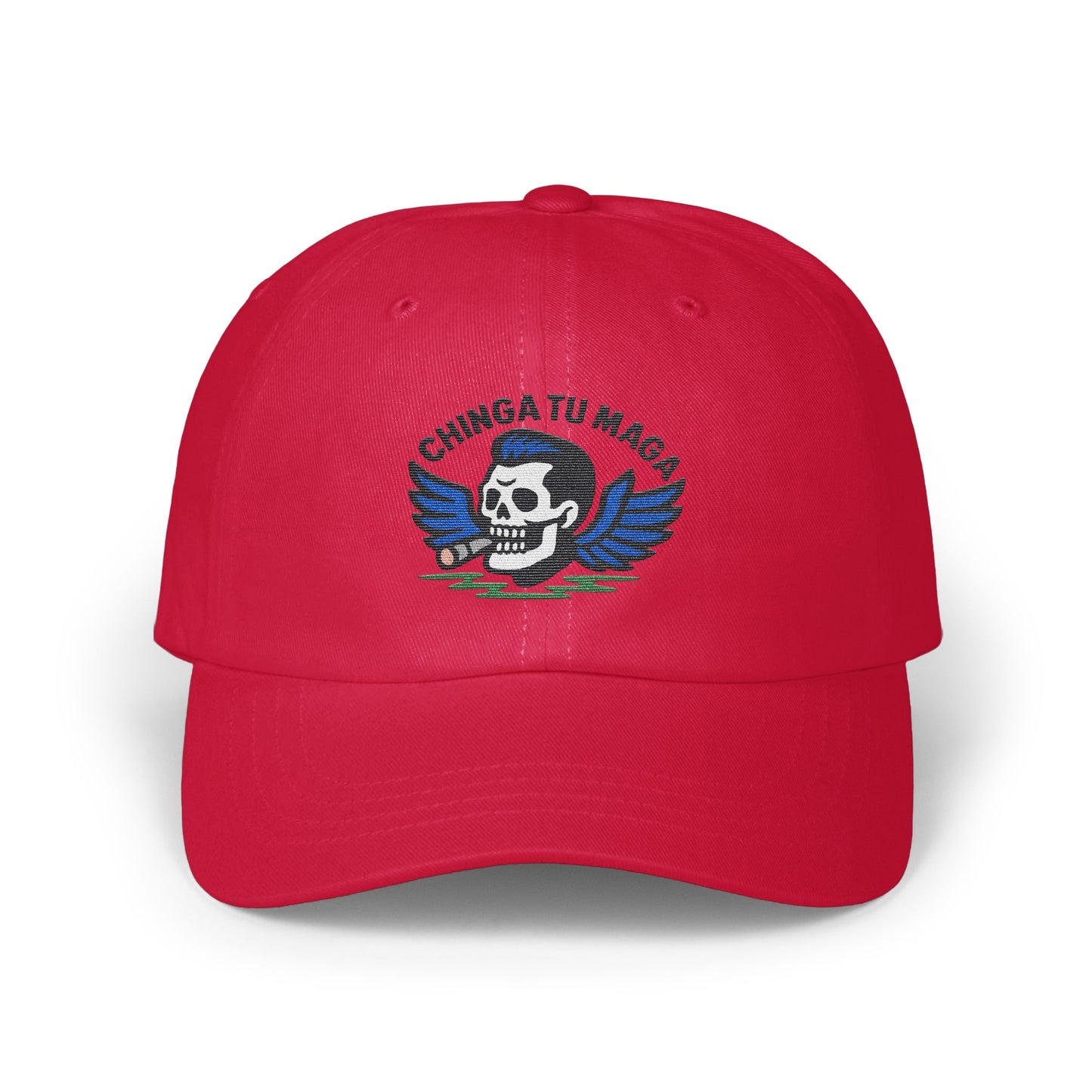 Skull and Wings Embroidered Cap Hat product type