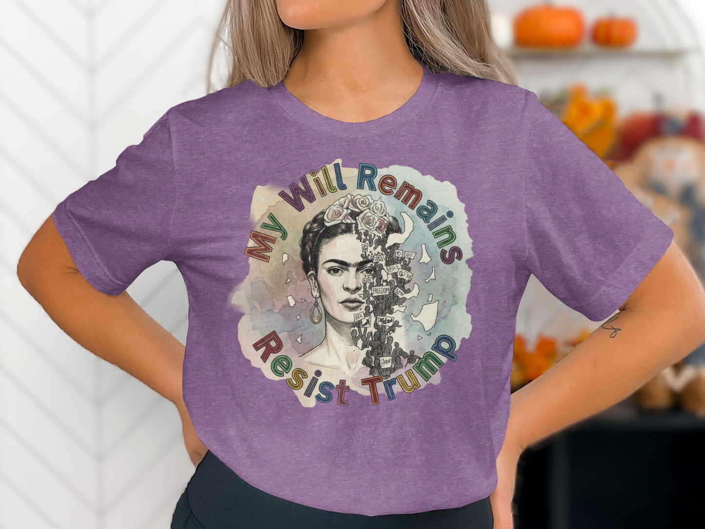 My Will Remains Resist Trump graphic tee product