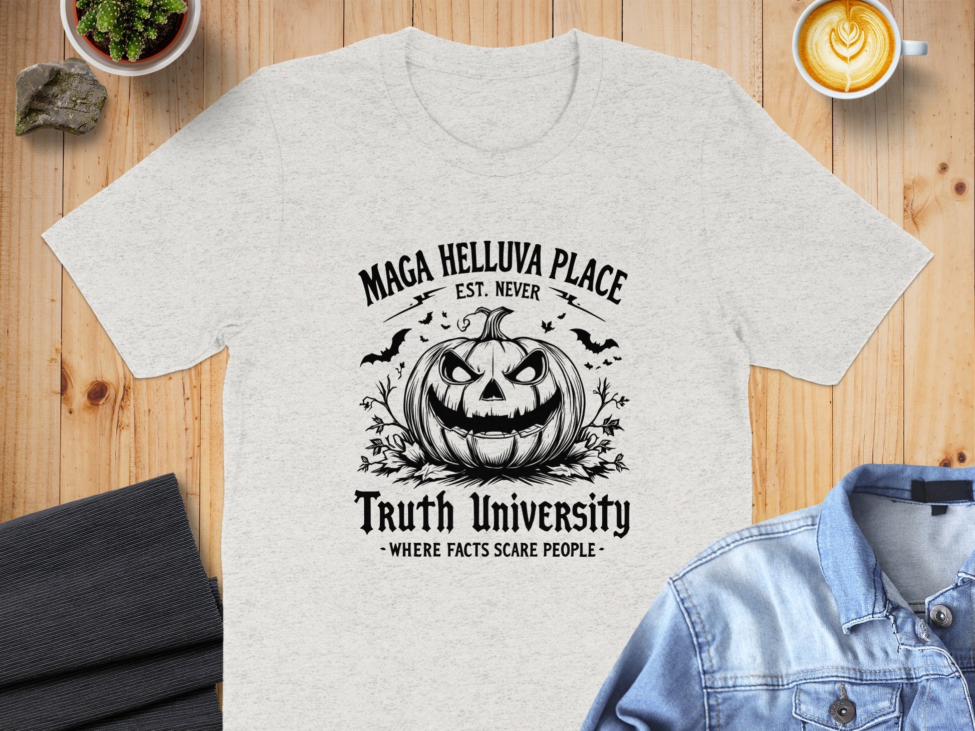 Maga Helluva Place Truth University Halloween shirt product