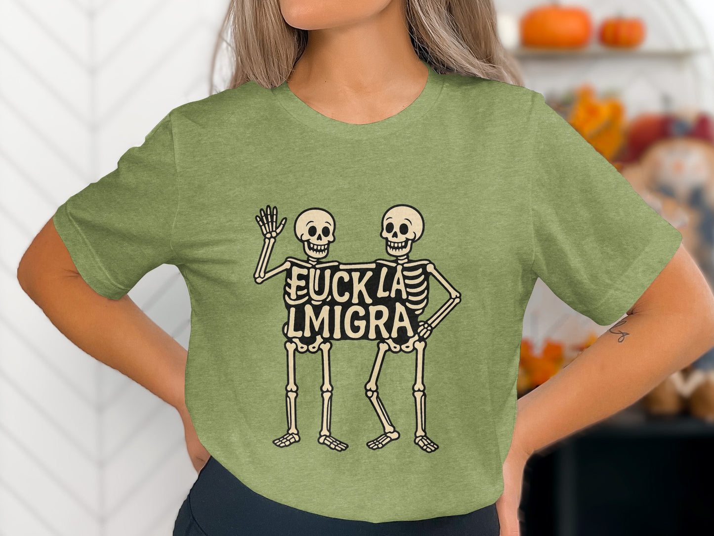 Halloween Skeleton Graphic Tee product