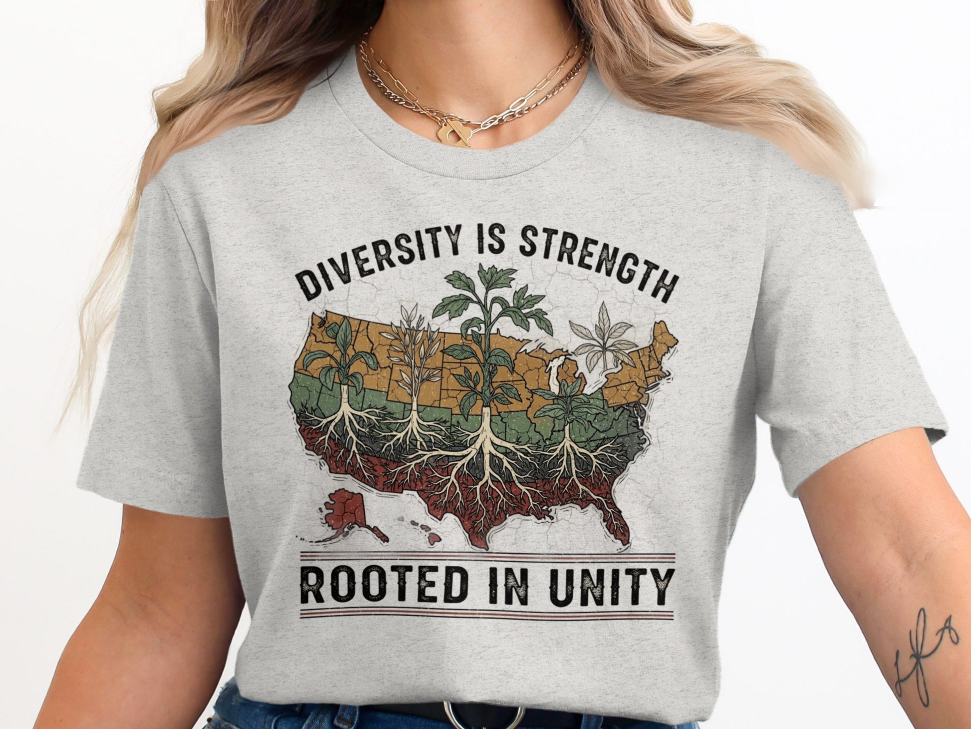 Diversity is Strength Rooted in Unity T-Shirt product