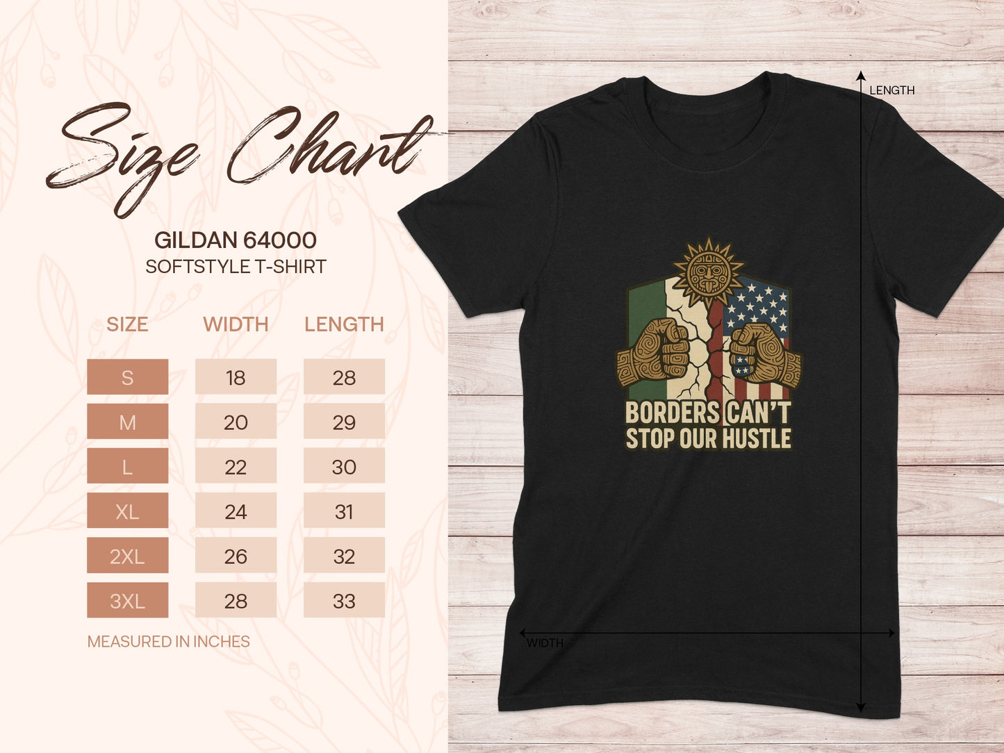 Borders Can't Stop Our Hustle t-shirt product type