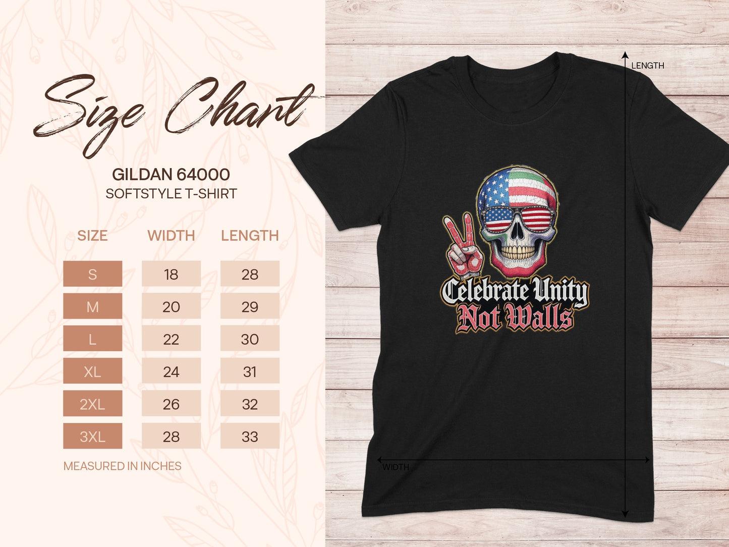 Celebrate Unity Not Walls Graphic T-Shirt product