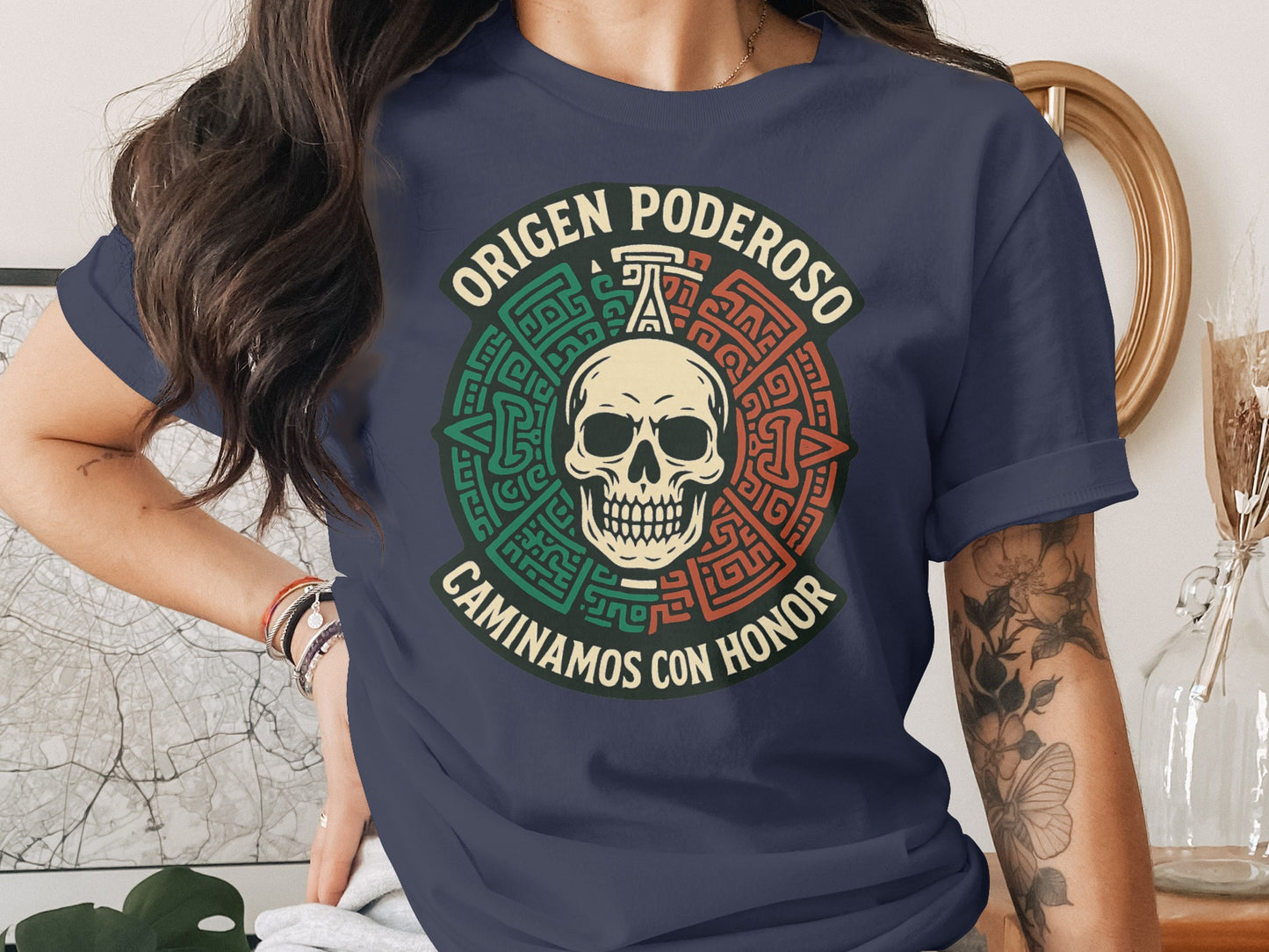 Origen Poderoso Caminamos con Honor skull product type