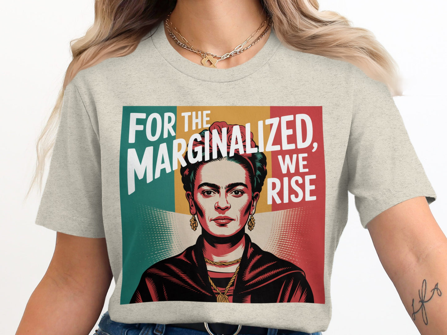 For the Marginalized We Rise graphic tee product type