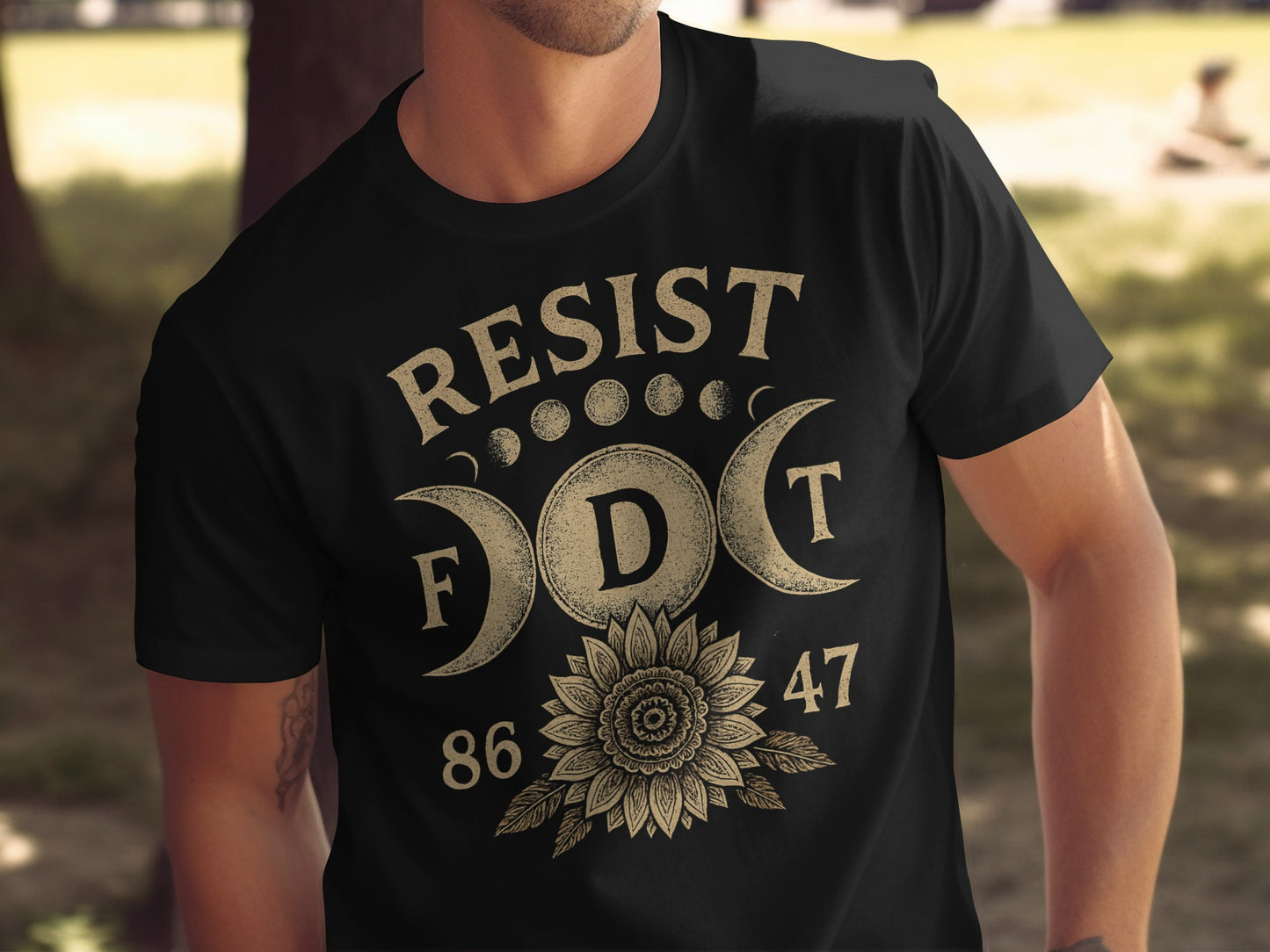 Resist FDT 86 47 Moon Phases Sunflower Shirt product