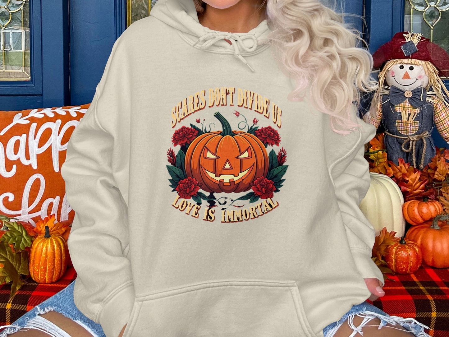 Scares Don't Bother Us Love Is Immortal hoodie product