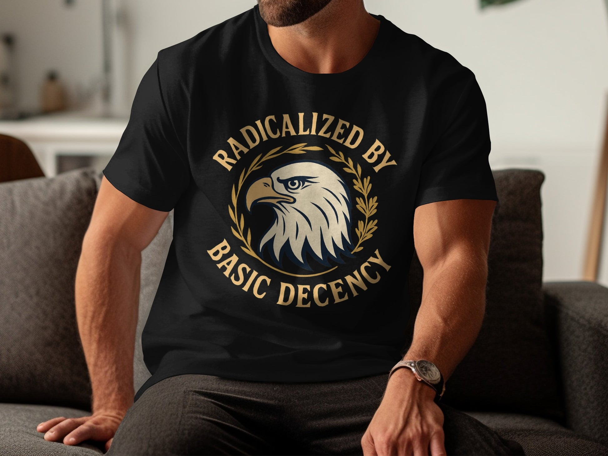 Radicalized by Basic Decency Graphic T-shirt product