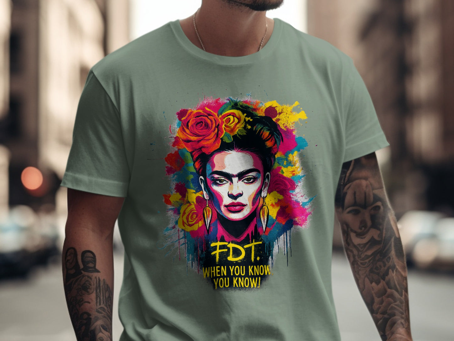 Colorful Artist-Inspired Abstract Graphic Shirt product