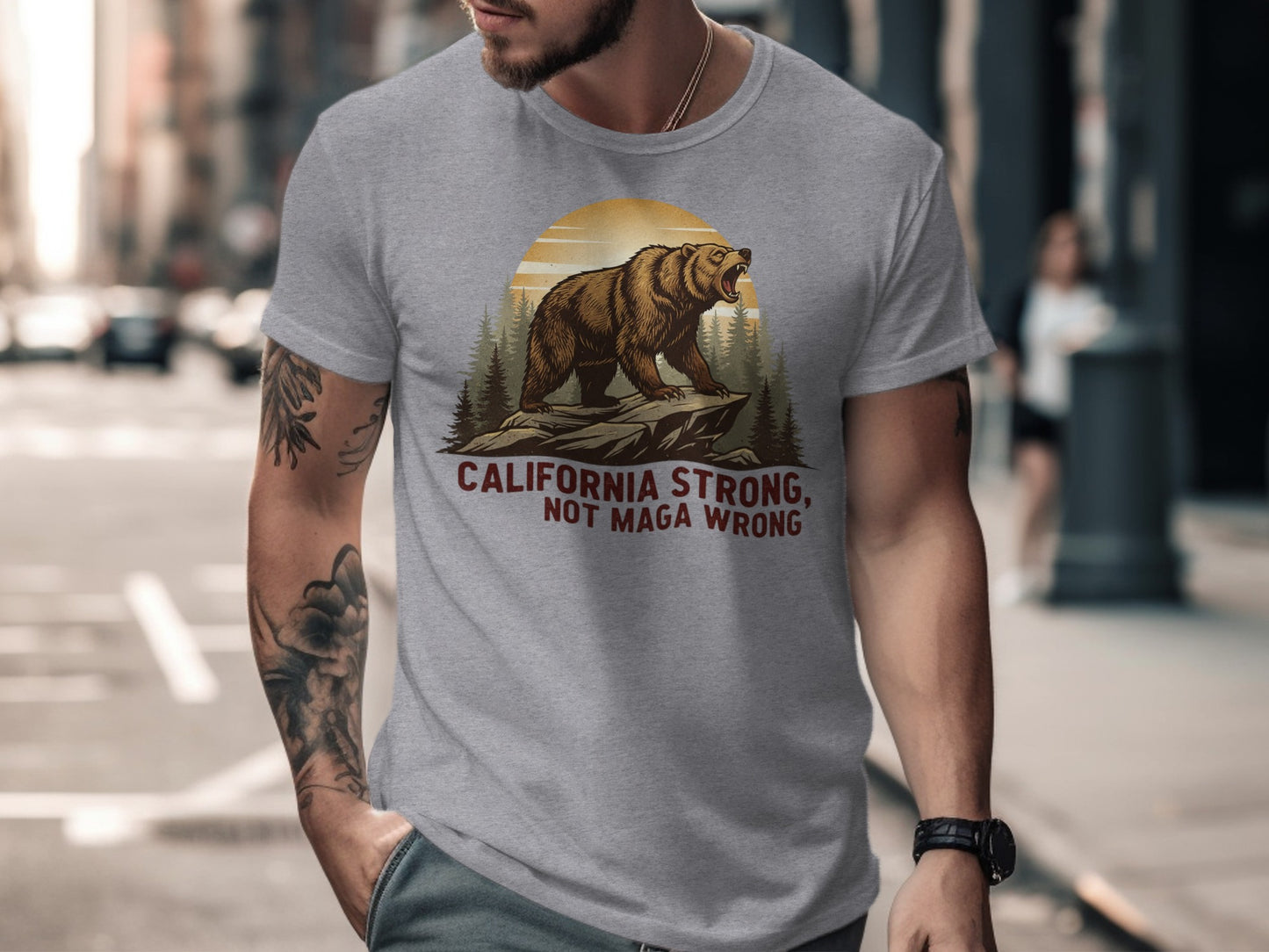 California Strong Not Maga Wrong Graphic T-shirt product type