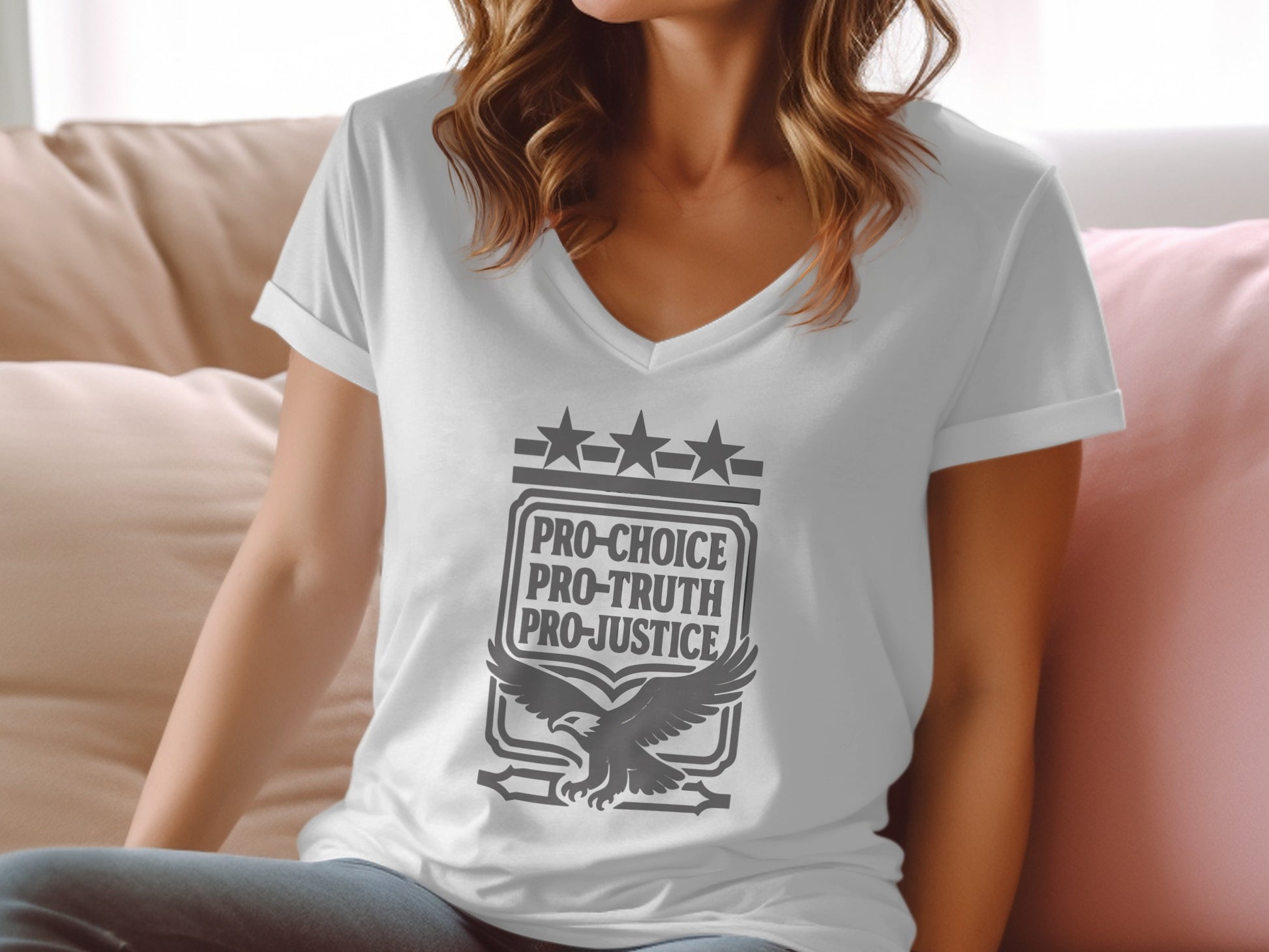 Pro-Choice Pro-Truth Pro-Justice Graphic T-Shirt product