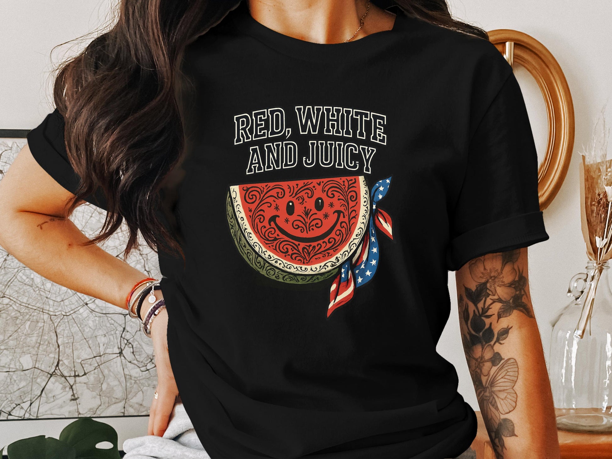 Red White and Juicy Patriotic Watermelon Themed product