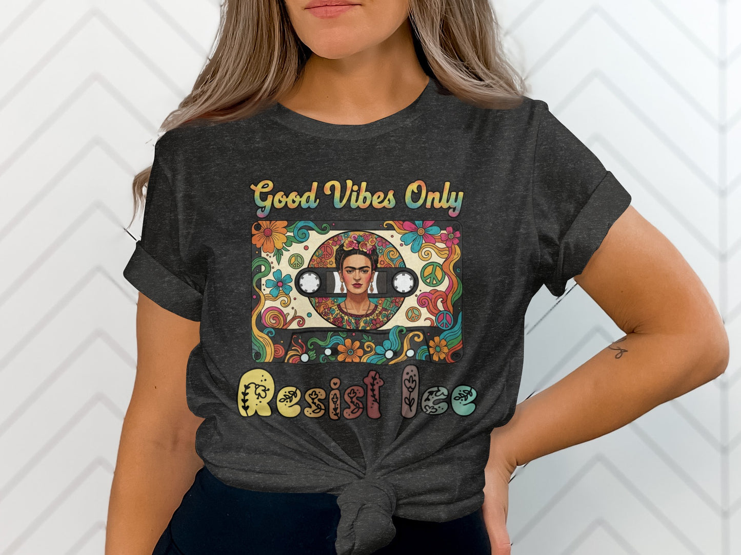 Good Vibes Only Resist Tied Casual T-Shirt product