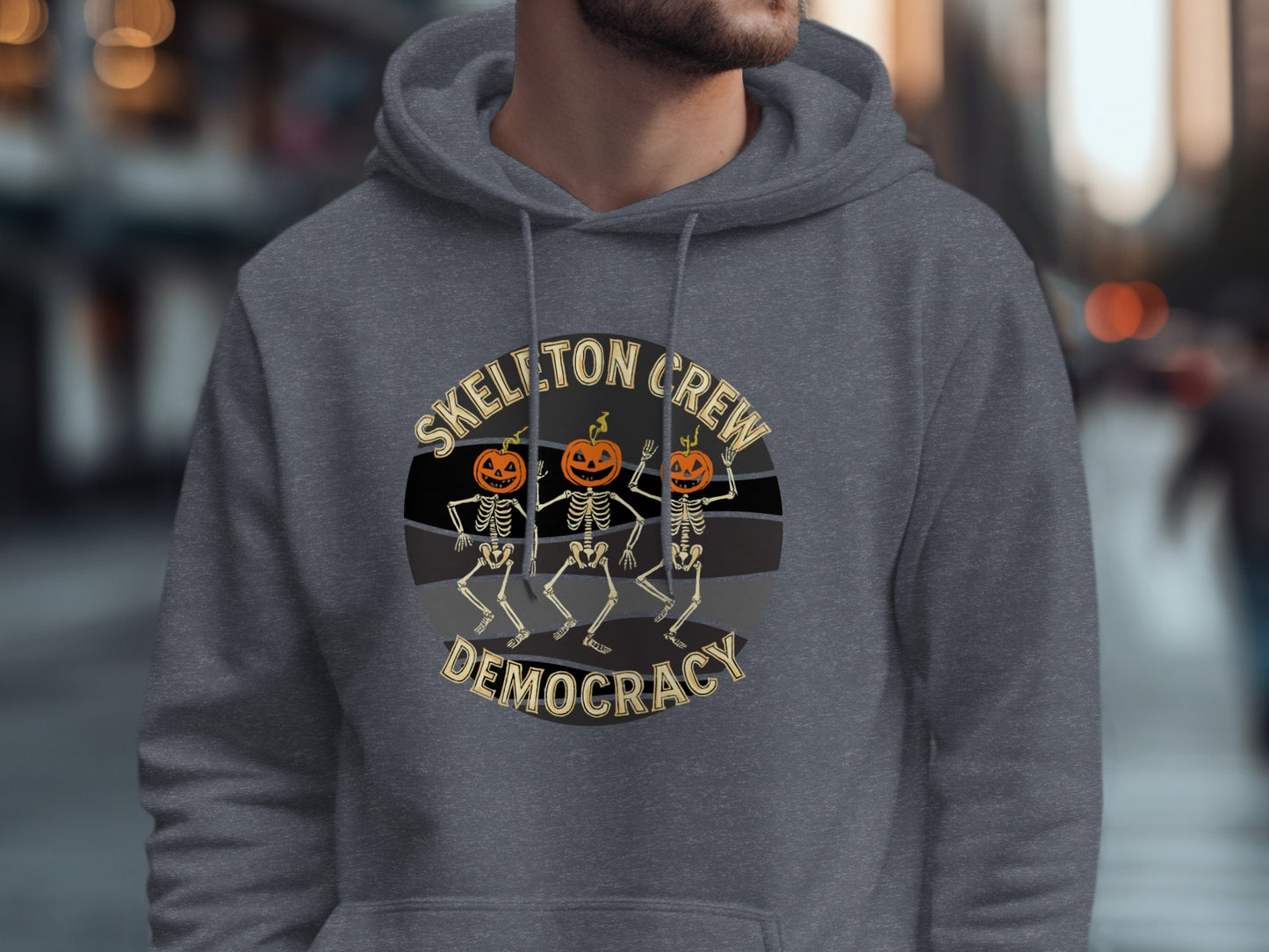 Skeleton Crew Democracy Halloween Hoodie product
