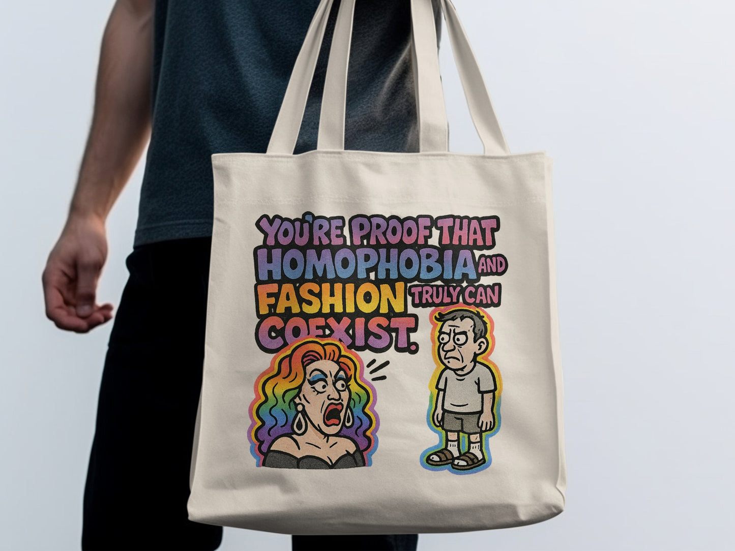 Homophobia and Fashion Can Coexist Tote Bag product