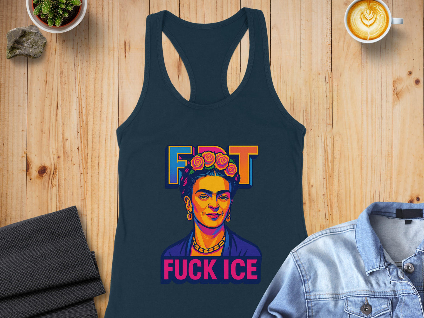 Frida Kahlo Fuck Ice Graphic Tank product