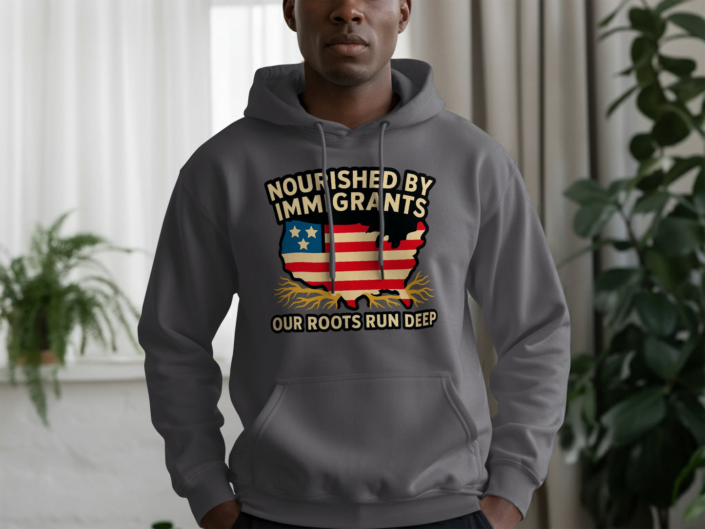Nourished By Immigrants Our Roots Run Deep Hoodie product type