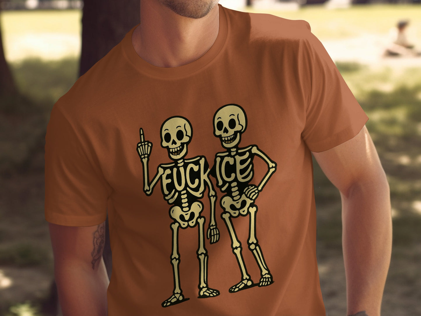 Bold Skeletons Graphic Shirt Halloween Themed product