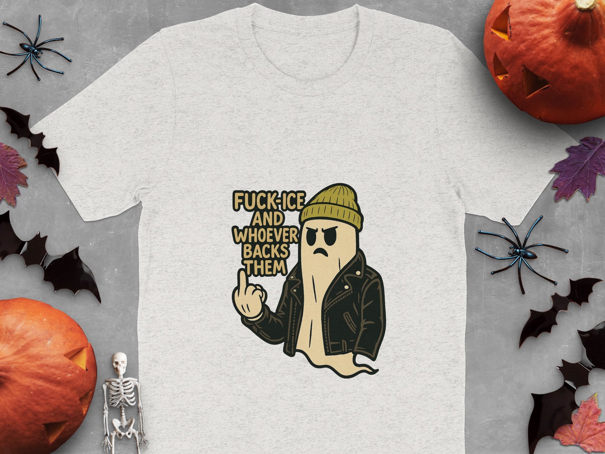 Graphic Tee with Ghost Illustration and Statement product