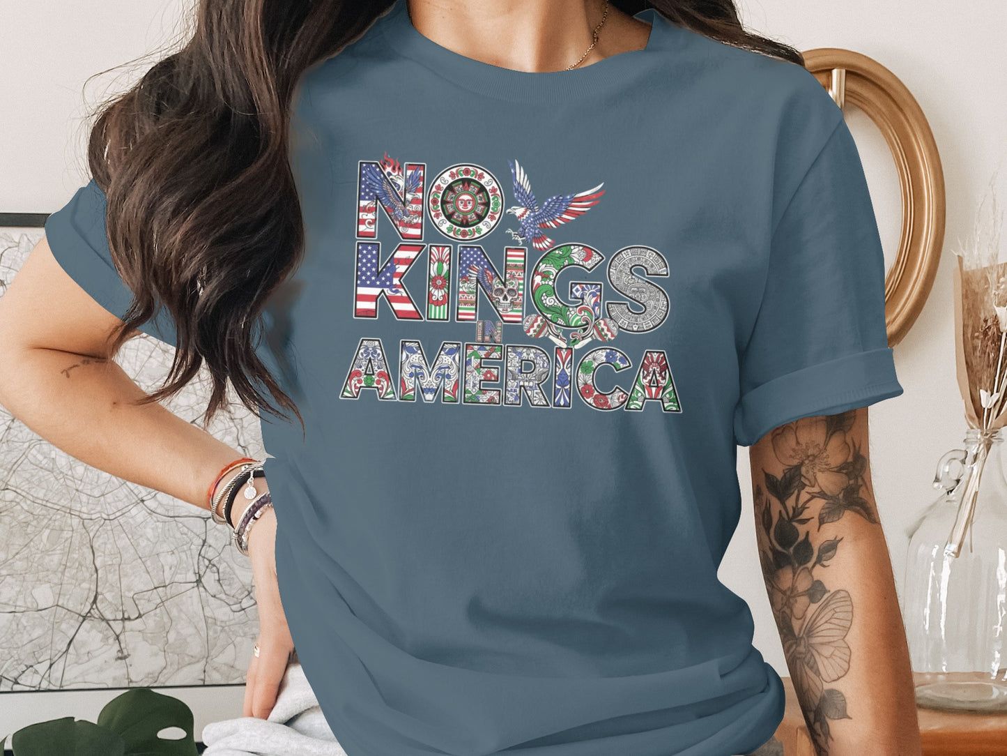 No Kings America Graphic Statement T-shirt product