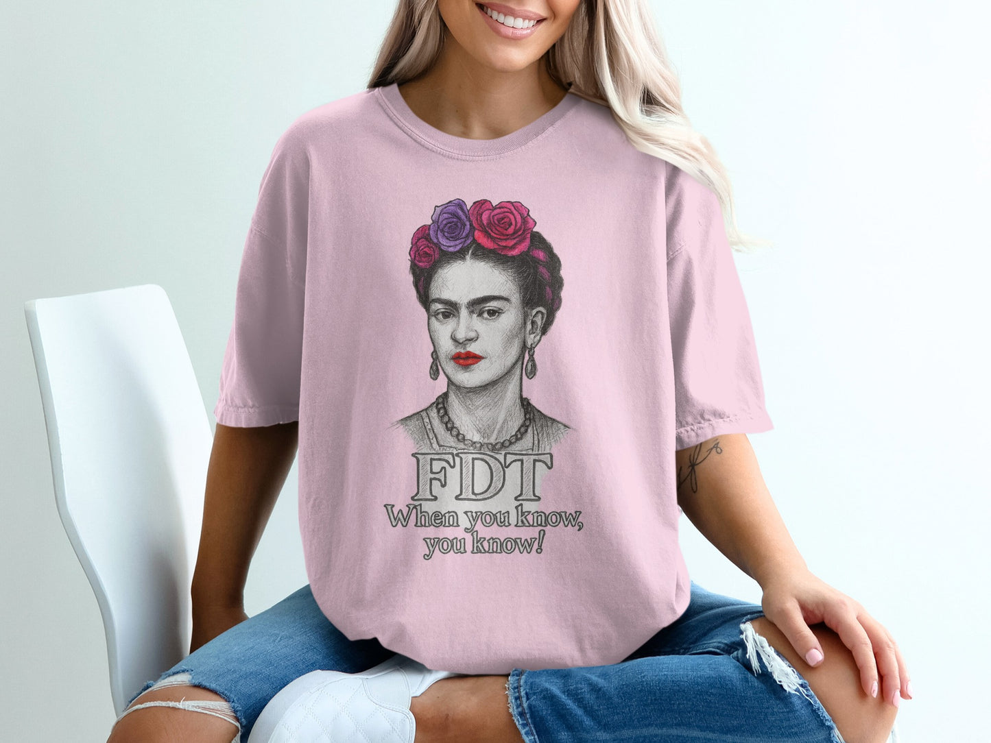 FDT When you know you know portrait print shirt product type