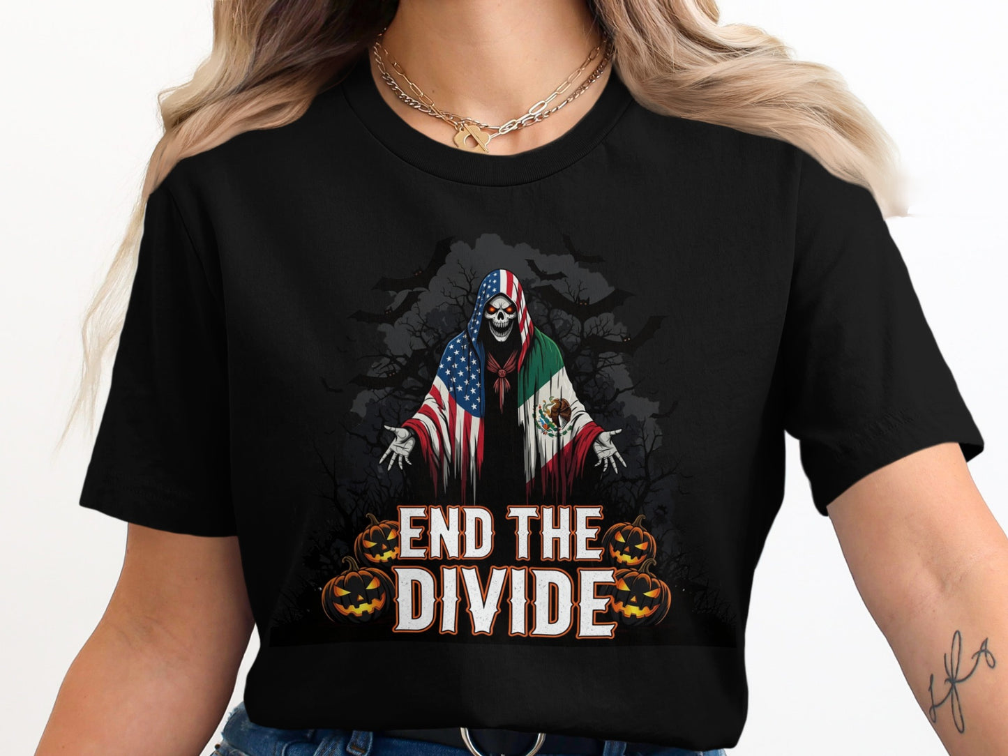 End the Divide Halloween Tee Shirt product type