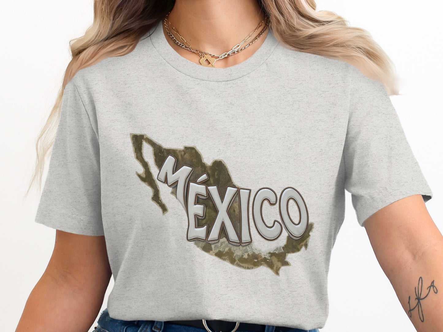 Stylish Graphic México Map Tee Shirt product