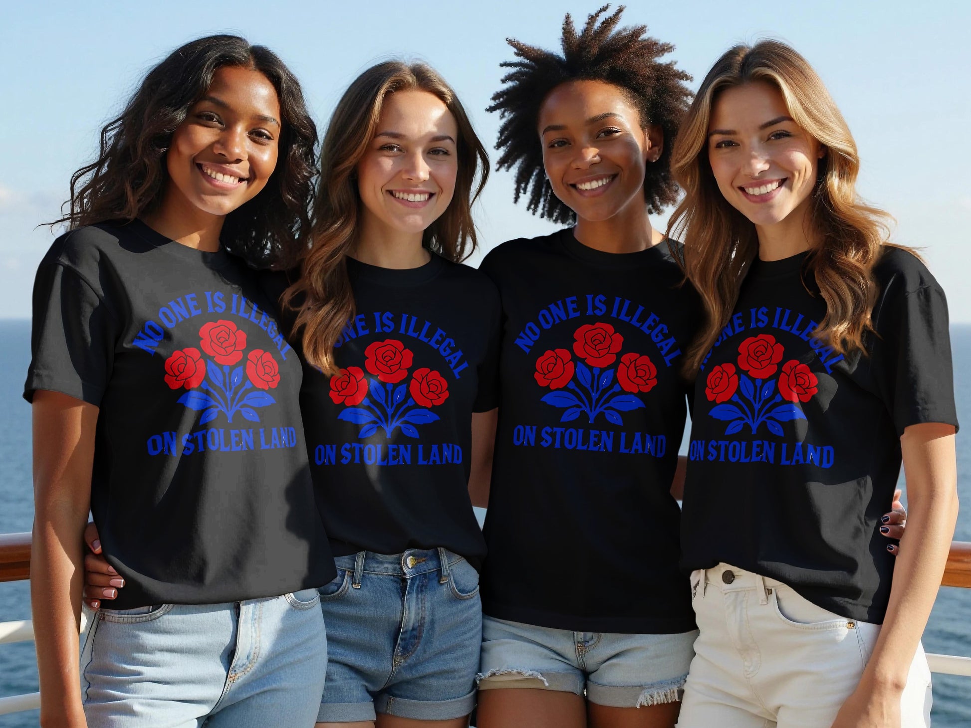 No One Is Illegal On Stolen Land t-shirt product type